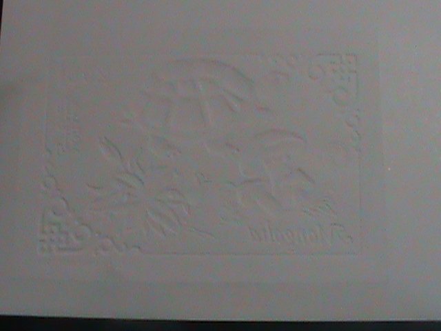 ​MONGOLIA-1993-SPECIMEN-SILVER REPLICA-THE LOVELY TURTLE IMPERF MNH S/S- SHEET