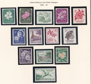 Norfolk Island # 29-41, Pictorials, Hinged, 1/3 Cat.