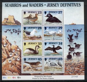 Jersey 1999 Seabirds MS MUH