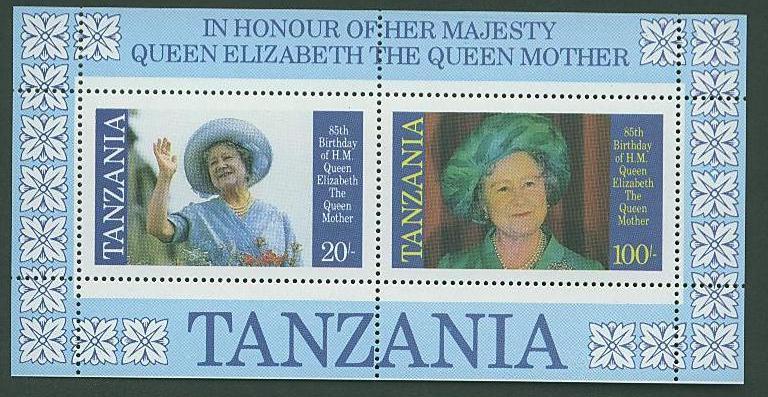 Tanzania SC#269a Queen Mother 80th Birthday, MNH
