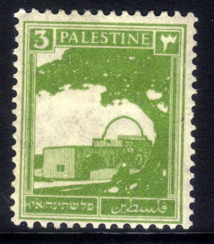 Palestine 1927 - 45 KGV 3m Rachels Tomb MM SG 91 ( K934 )