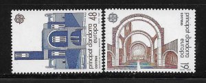 Andorra Spanish 1987 Modern Architecture Europa Sc 178-179 MNH A2770