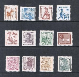 Korea 1963 385-396 set MH