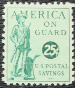 US #PS12 *MH/DG* Single, Savings Stamp, Minuteman