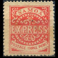 SAMOA 1877 - Scott# 3d Express 3p Used