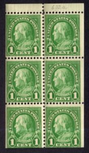 US 632a Booklet Pane MNH BIN