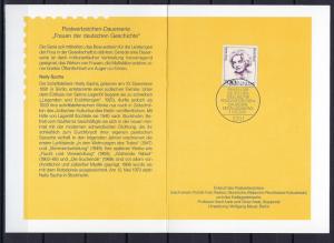 Germany Bund Scott # 1732, used, in souvenir card, first day cancel
