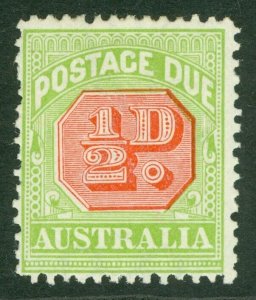 SG D76 Australia 1913. ½d scarlet & pale yellow-green. Fine mounted mint...