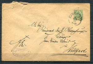 Germany 1893 Postal Stationary Cover Cannstatt Stuttgart 6342