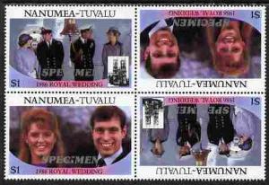 Tuvalu - Nanumea 1986 Royal Wedding (Andrew & Fergie)...