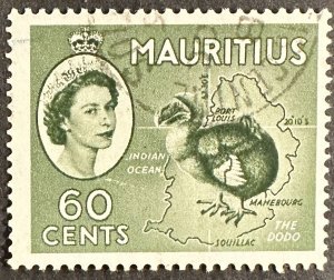 Mauritius #261 Used F/VF 60c The Dodo Bird 1953/54 [G28.8.2]