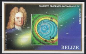 Belize 814 MNH 1986 Halleys Comet (an5186)