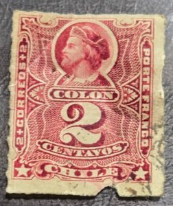 Stamp Chile 1881 A4 #26 used