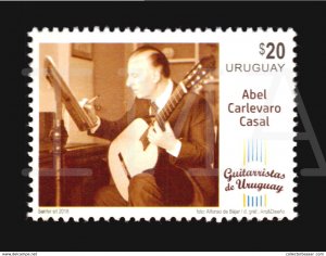 Music guitar classic Abel Carlevaro 2018 new issue Uruguay MNH