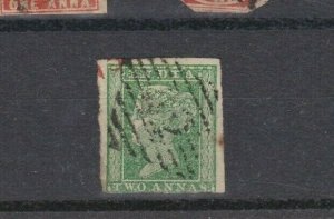 India Stamp Scott #5 Used Sound - Watermarked One Anna??  Read Desc!!!