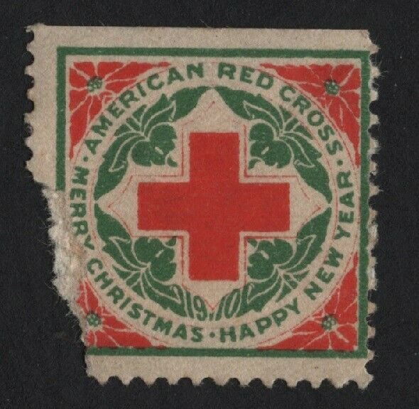 United States 1910 RED CROSS CHRISTMAS SEAL - BARNEYS