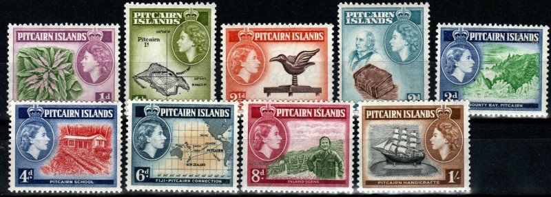 Pitcairn Islands #20-28  MNH  CV $16.30 (X9707)