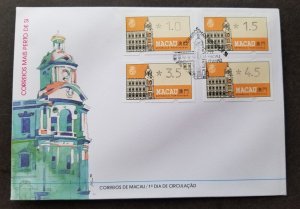 *FREE SHIP Macau Macao Post Office 1993 Machine (ATM Frama Label FDC) *see scan