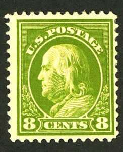 U.S. #414 MINT OG HR THIN