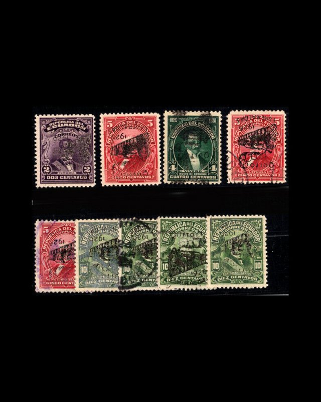 VINTAGE: ECUADOR  1926 OG NH POF SCOTT # 260-265 $ 139 LOT # EC1926S