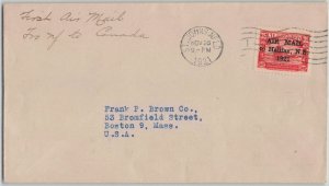 Newfoundland 1921 HALIFAX AIR MAIL St. John's First Flight Cover FFC (Sc. C3)