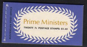 Australia #514a-17a mint booklet Prime Ministers 