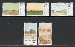 South West Africa 1973 Landscapes by Adolph Jentsch Scott # 338 - 342 MH