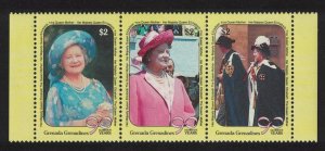 Grenadines 90th Birthday of Queen Elizabeth the Queen Mother 3v 1990 MNH