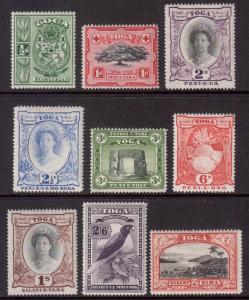 Tonga Scott 73/81 - SG74/82, 1942 Script CA Set MH*