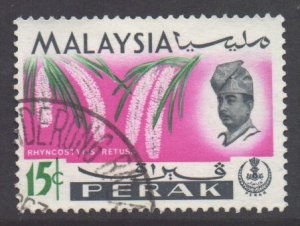 Malaya Perak Scott 144 - SG168, 1965 Flowers 15c used