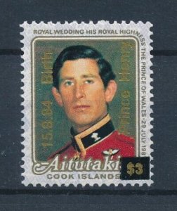 [116560] Aitutaki 1984 Royalty Birth Prince Henry  MNH