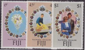  FIJI MNH Scott # 442-444 Royal Wedding (3 Stamps)