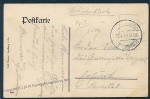 Germany 1919 Post-WWI Freikorps Revolution Feldpost Card 51439