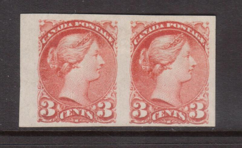 Canada #41b VF Mint Imperf Pair