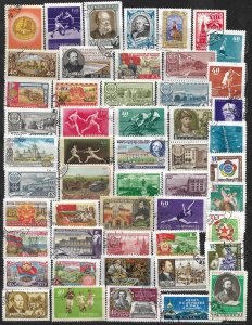 COLLECTION LOT #346 RUSSIA 51 STAMPS 50's