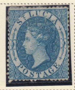 ST LUCIA 2   MINT HINGED OG * 1860 ISSUE - NO FAULTS EXTRA FINE! - TDU