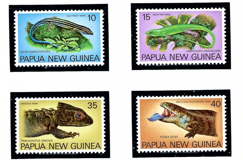 Papua New Guinea 478-81 MNH 1978 Lizards