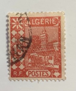 Algeria 1926 Scott 38 used - 15c,  Sidi Abderahman Mosque