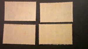 Sierra Leone 1935 Silver Jubilee Scott# 166-169 Mint VF-XF Light Hinge CPL set