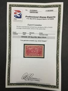 US #644 MINT OG NH **PSE GRADED CERT XF-SUP 95J** SMQ $90 LOT #1104