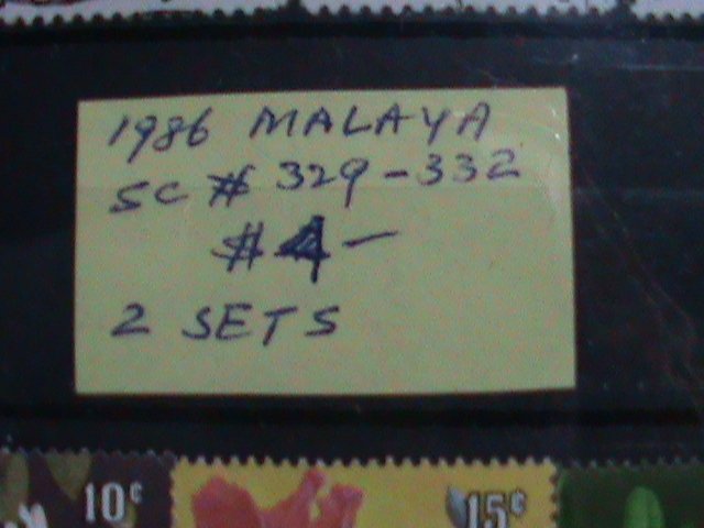 ​MALAYSIA STAMPS: 1986 SC#329-332 -VERY OLD TWO USED SETS STAMP. VERY RARE