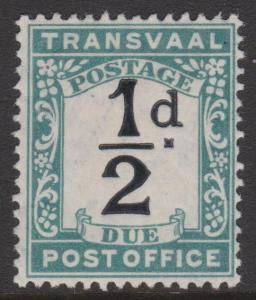 Transvaal 1907 1/2d Postage Due Sc#J1 Mint