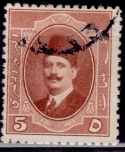 Egypt 1923-24, King Fuad, 5m, sc#96, used