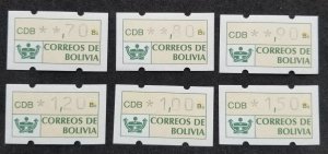 *FREE SHIP Bolivia 1989 ATM (Frama Machine Label stamp) MNH