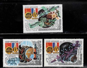 Russia Scott 5059-5061 MNH** Space Stamp set