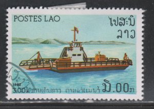 Laos 397 River Vessels 1982