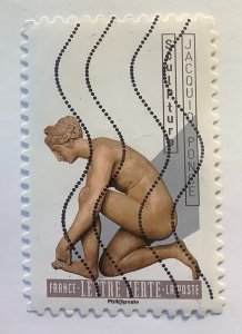 France 2019 Scott 5632 used - Female nude sculpture, Statue by Jacquio Ponce