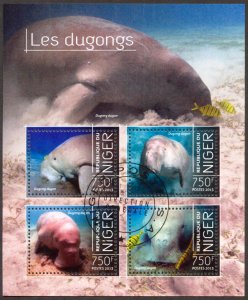 Niger 2013 Marine Life Dugong Sheet Used / CTO