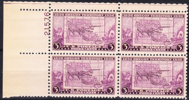 MOstamps - US Scott #783 Mint OG NH Plate Block - Lot # DS-6639