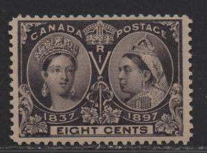 $Canada Sc#56 M/NH/VF, 8c Jubilee, AIEP Cert., Cv. $325